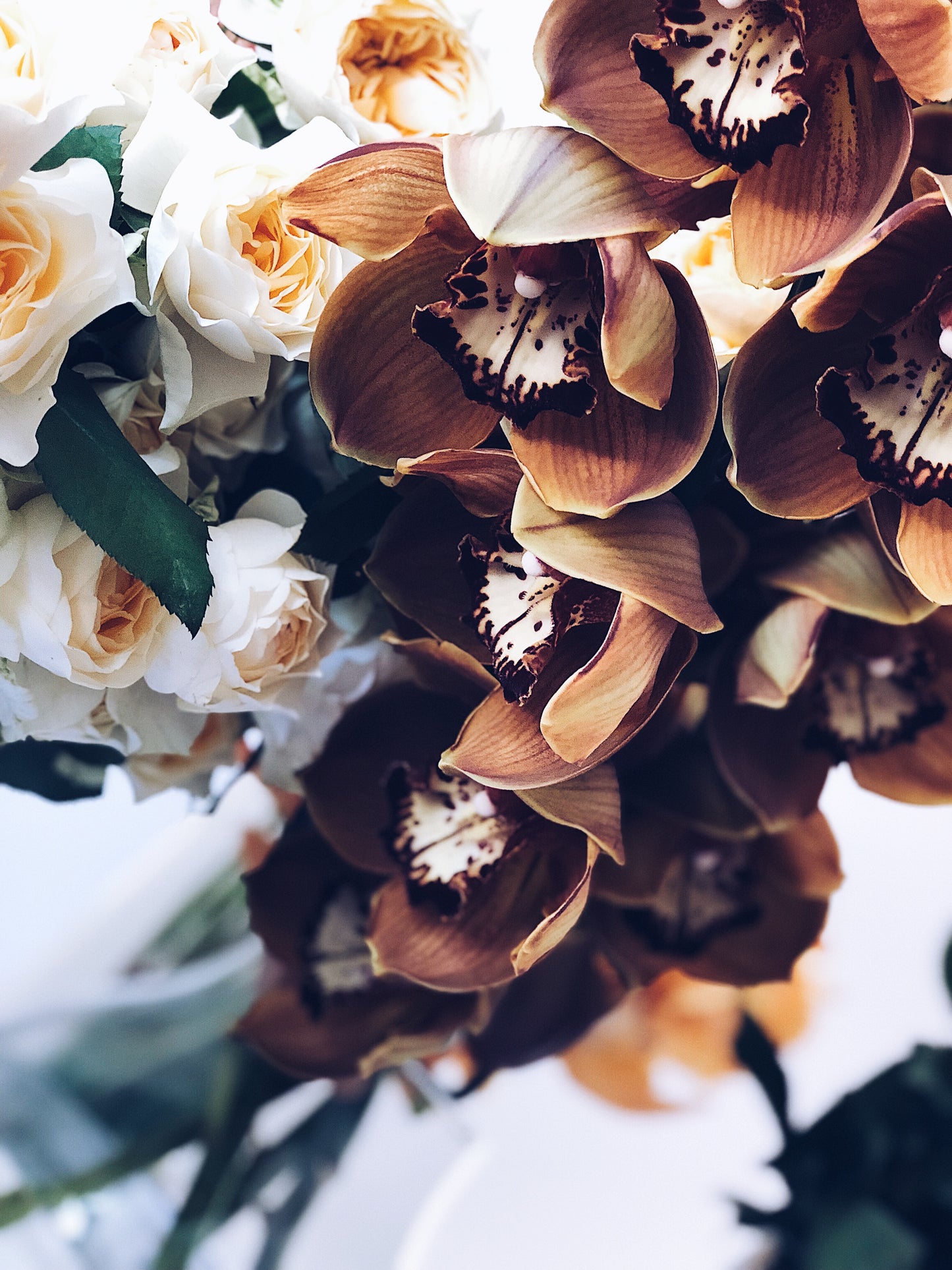 FLORAL ARRANGEMENT: COLOURWAY — BURNT BUTTER